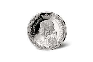 Adam Mickiewicz (1798-1855) Commemorative Medallion • 1 Ounce .999 Silver Proof • 45 mm • 24-ct Gold Accents